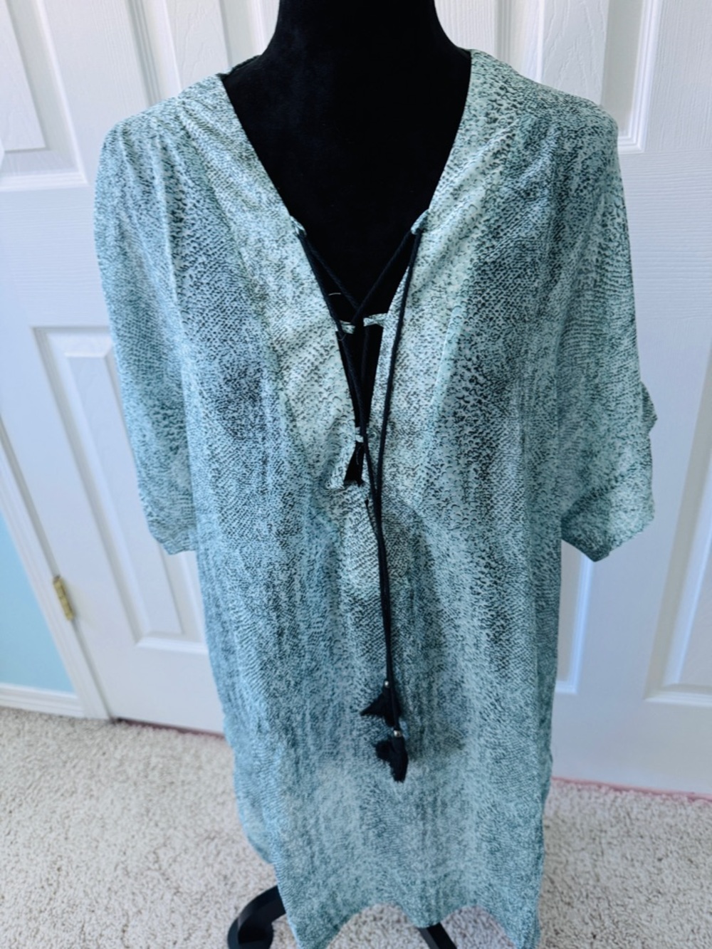 Simply Noelle Mint Green Printed Swim Coverup